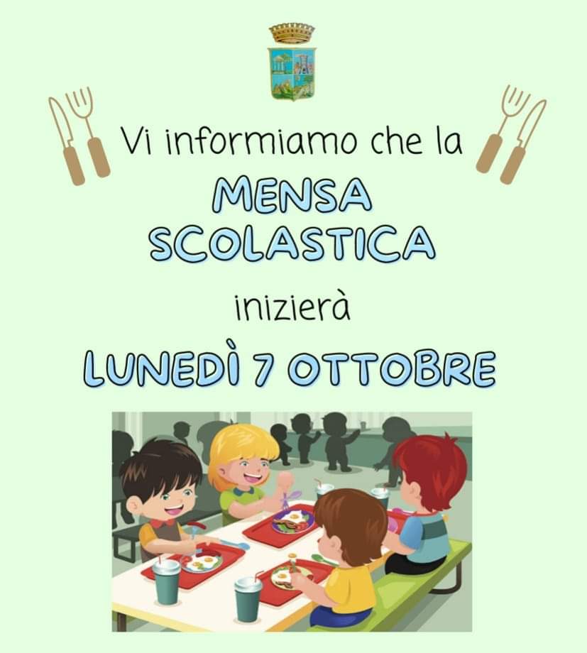 INIZIO MENSA  SCOLASTICA 